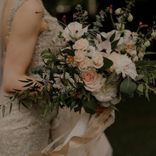 Load image into Gallery viewer, Wedding Bouquet + Boutonnière