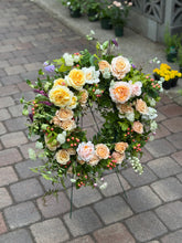 Load image into Gallery viewer, Funeral Floral Wreath and Stand
