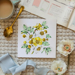 Sophie Brabbins - Bouquet Pop Out Floral Watercolour Greetings Card