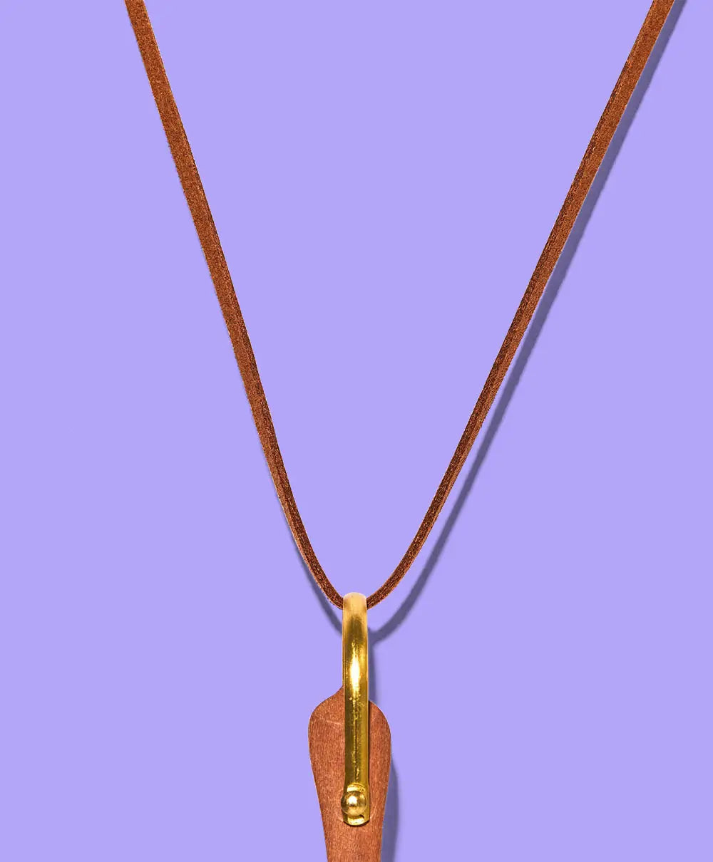 A Fan Of - Cord Necklace - Leather