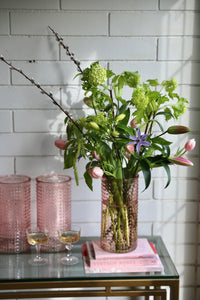 ♥ Valentine's Day ♥ -  Pink Lily, Tulip and Vibernum Vase Arrangement