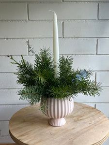 Winter Candle Centerpiece