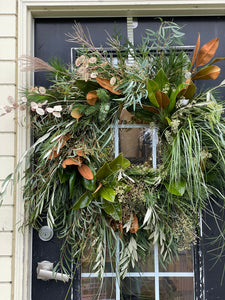 Shaggy Winter Wreath - Large