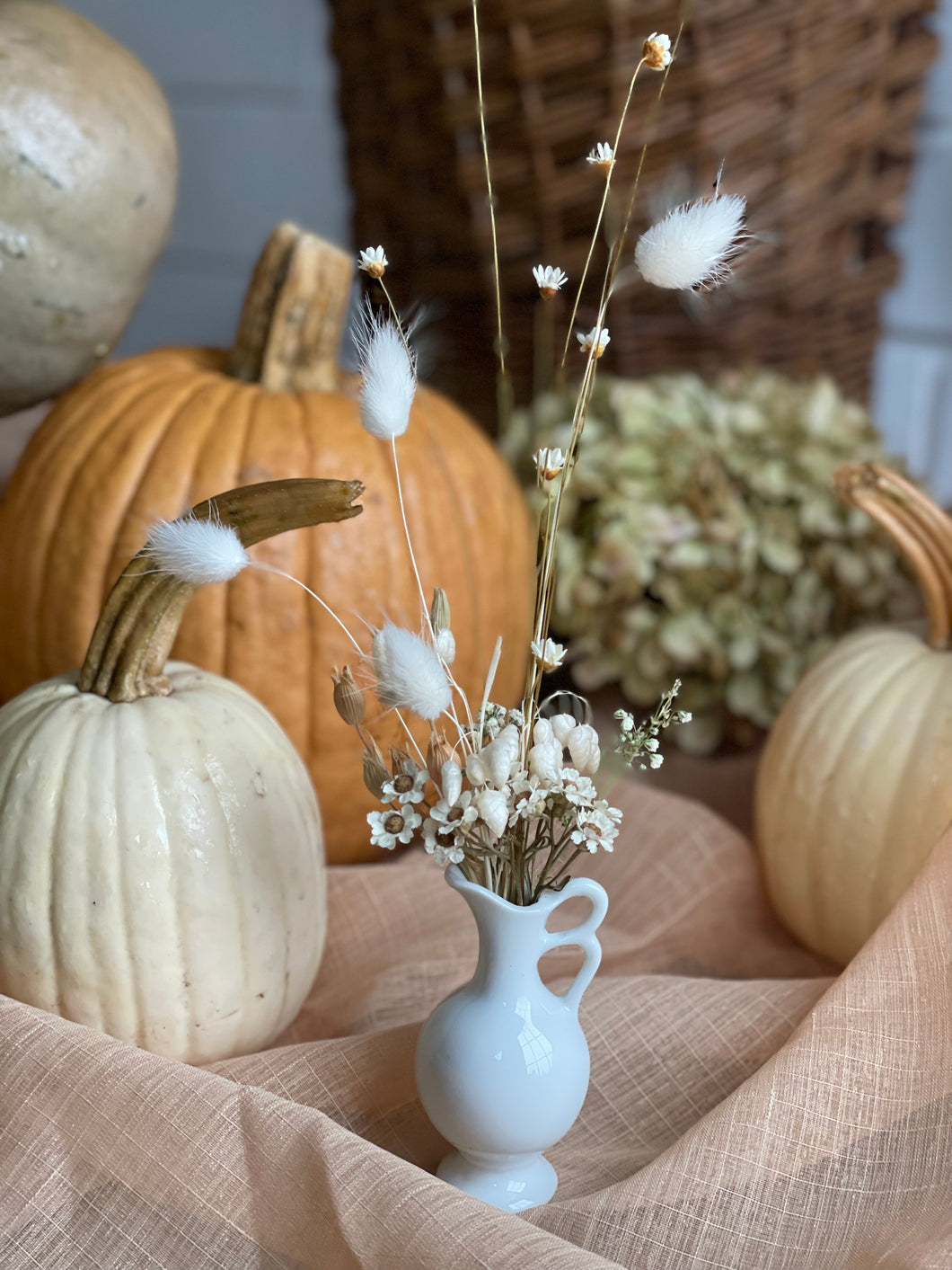 Dried Arrangement in vintage vase