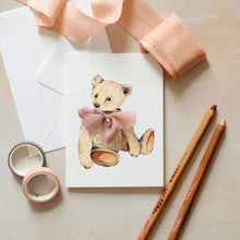 Load image into Gallery viewer, Teddy Bear Sustainable Greeting Card
