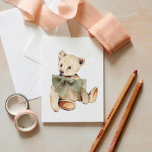 Load image into Gallery viewer, Teddy Bear Sustainable Greeting Card
