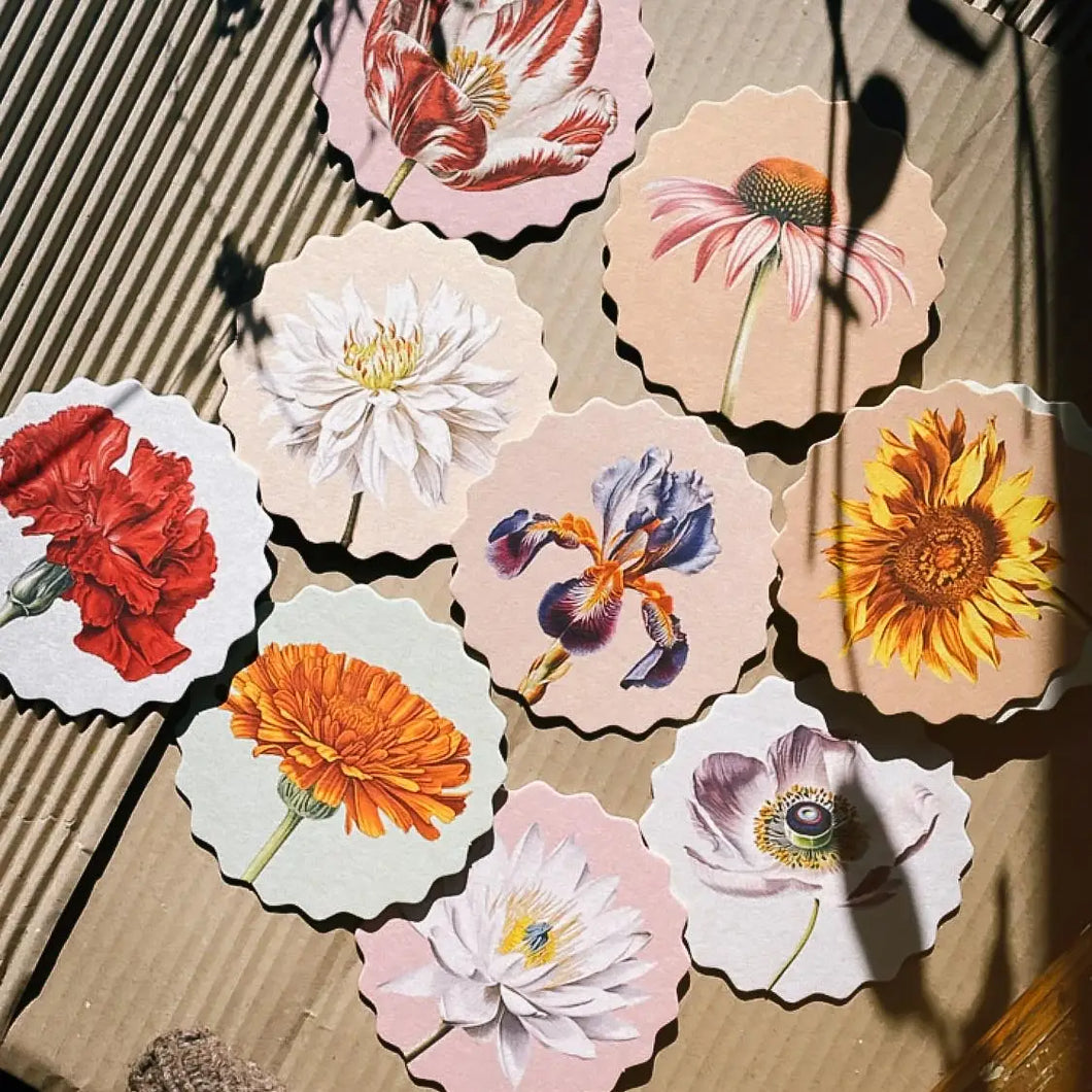 Coaster Set Flowers