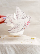 Load image into Gallery viewer, Dreamy dove - shaped card
