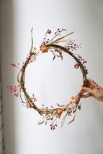 Load image into Gallery viewer, Twiggy Rose Hip Wreath - Medium
