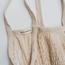 Load image into Gallery viewer, French Market Tote - Farmer&#39;s Market Cotton String Bag
