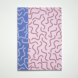Wiggle Notebook with Squiggle Endpapers