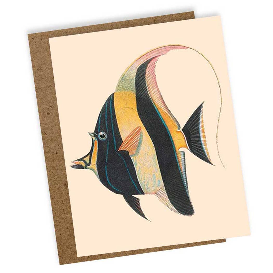 Moorish Idol Fish Mini Card