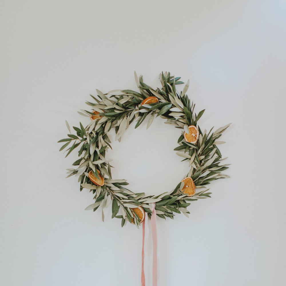 Olive + Citrus Wreath - Medium